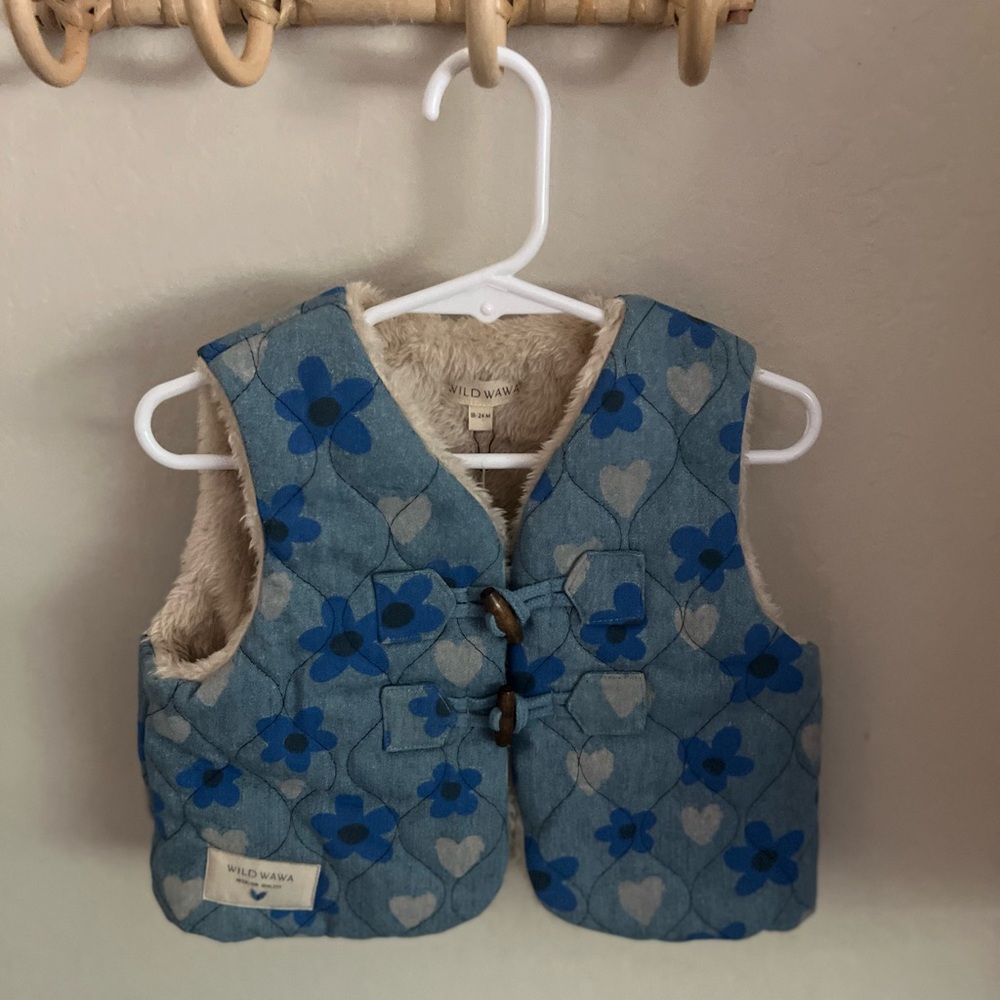 Wild Wawa Blue Jean Flower Dress